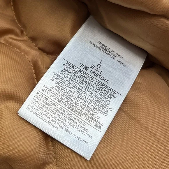 Gap men’s navy bomber jacket with sherpa collar - Picture 13 of 13